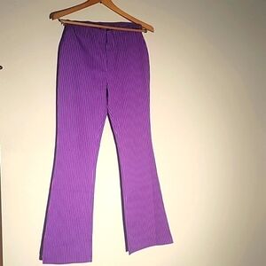 Delia's Woman's Boogie Out Purple & Pink Pinstripe Pants, Size: XS